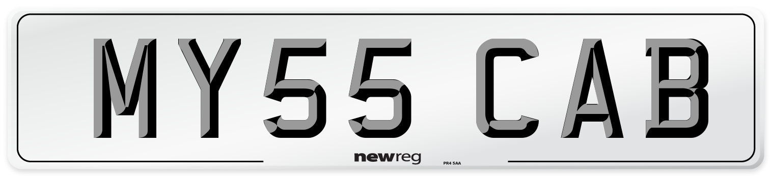 MY55 CAB Number Plate from New Reg